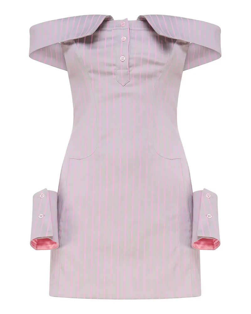 Poster Girl Kurzes Kleid - Grau Grau