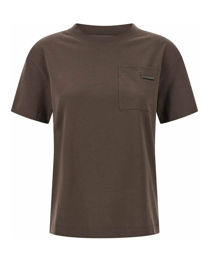Brunello Cucinelli T-Shirt - Braun Braun