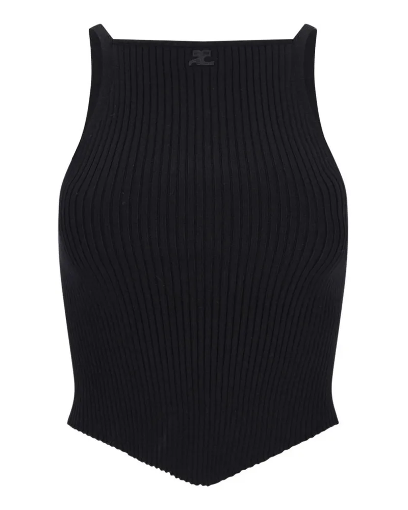 Courrèges Top - Schwarz Schwarz