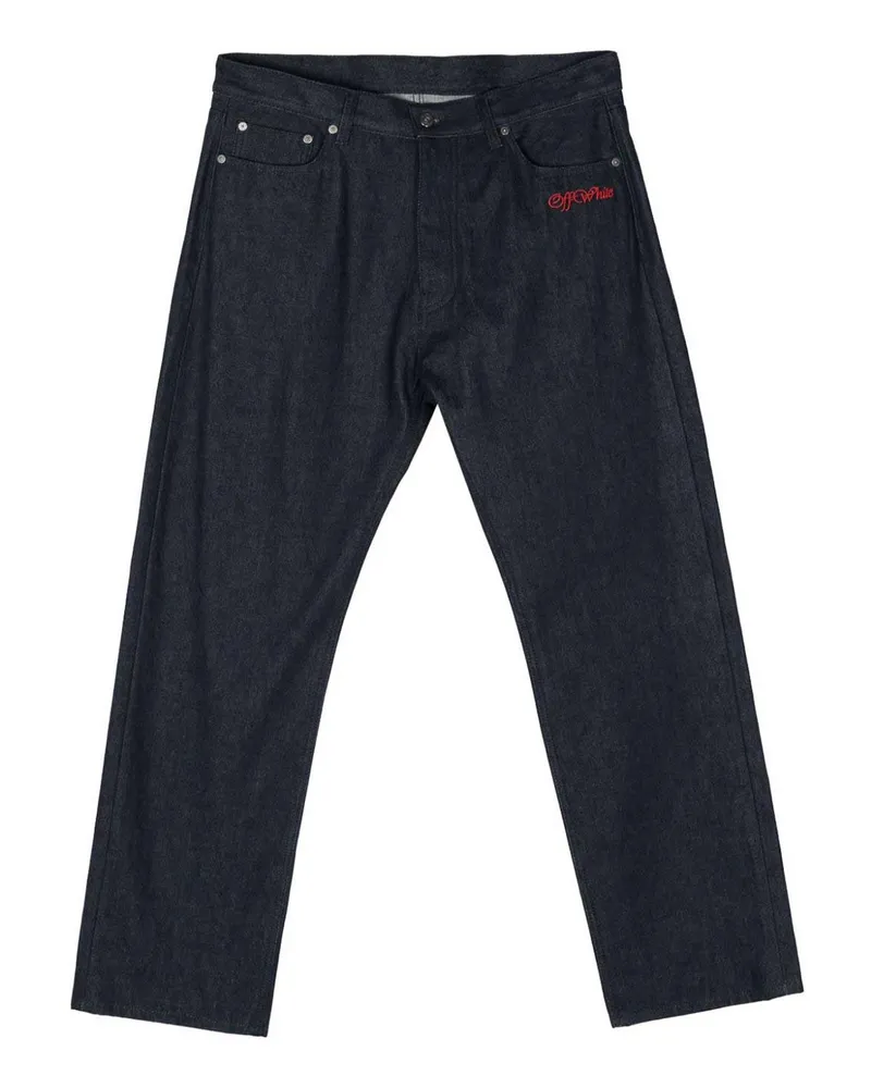 OFF-WHITE Bootcut Jeans - Dunkelblau Dunkelblau