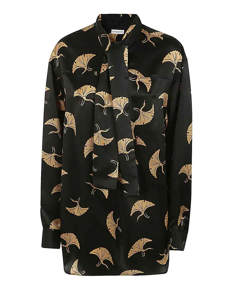 Dries van Noten Hemd - Schwarz Schwarz