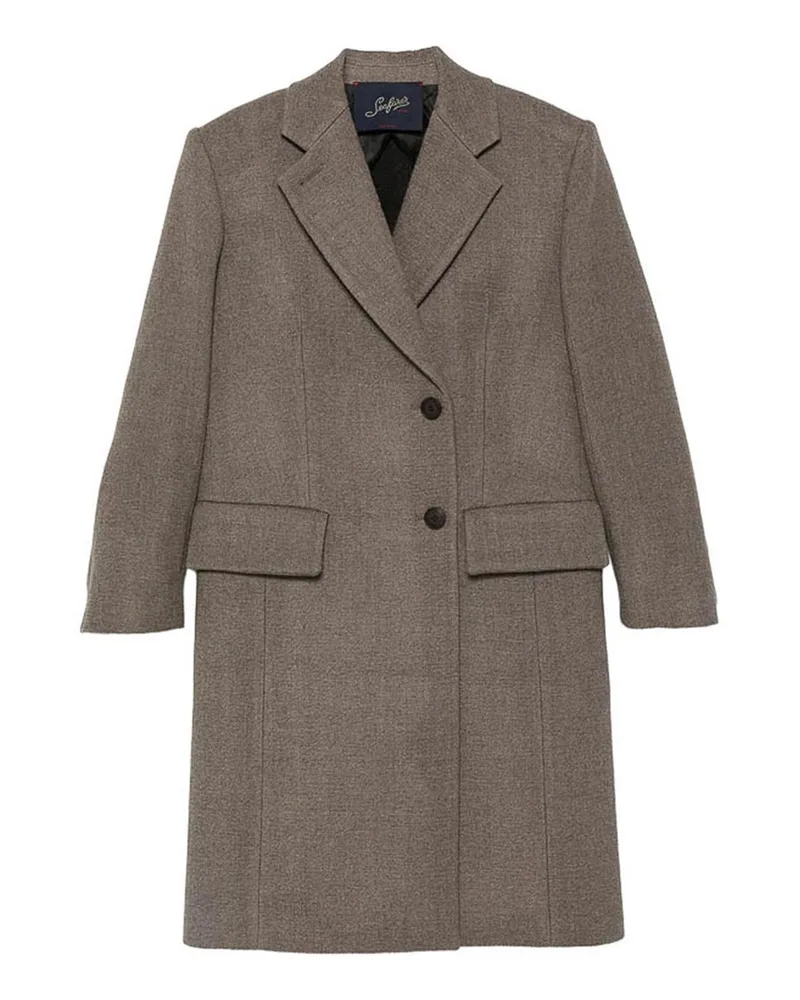 Seafarer Knielanger Mantel - Grau Grau