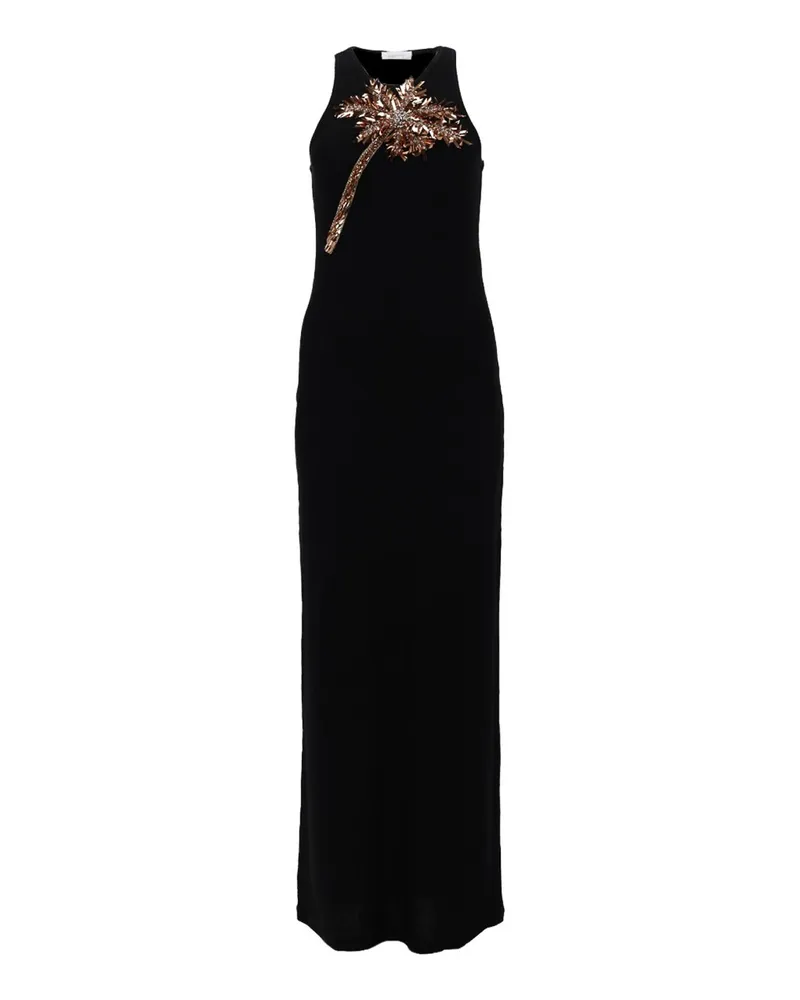 Paco Rabanne Maxikleid - Schwarz Schwarz