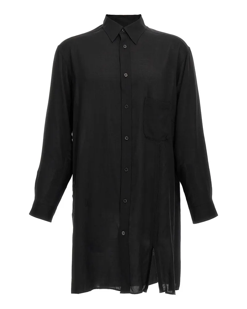Yohji Yamamoto Hemd - Schwarz Schwarz