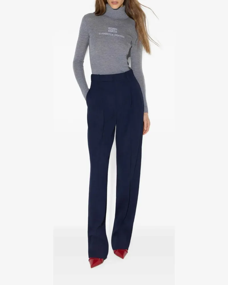 Elisabetta Franchi Rollkragenpullover - Grau Grau