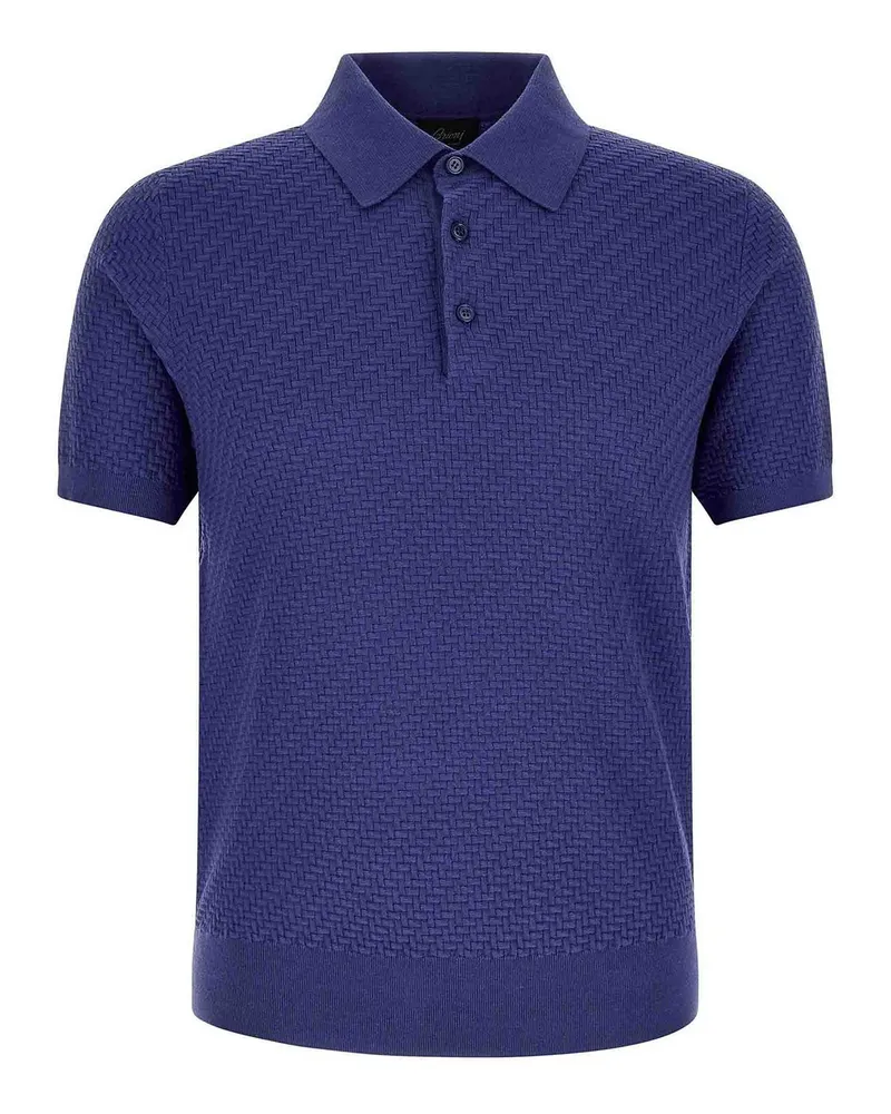 Brioni Poloshirt - Blau Blau