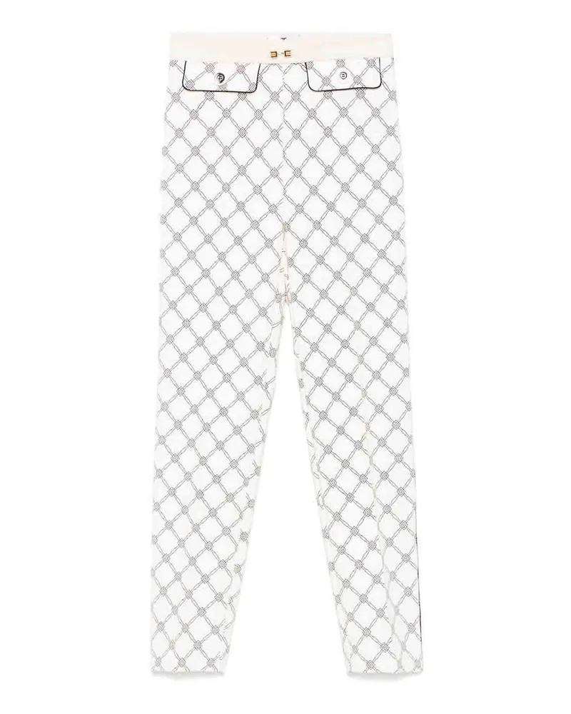 Elisabetta Franchi Casual Hose - Weiß Weiß