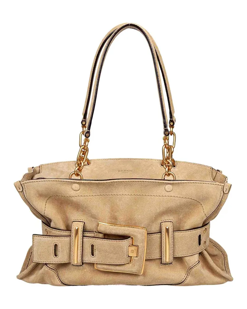 Balmain Schultertasche - Beige Beige