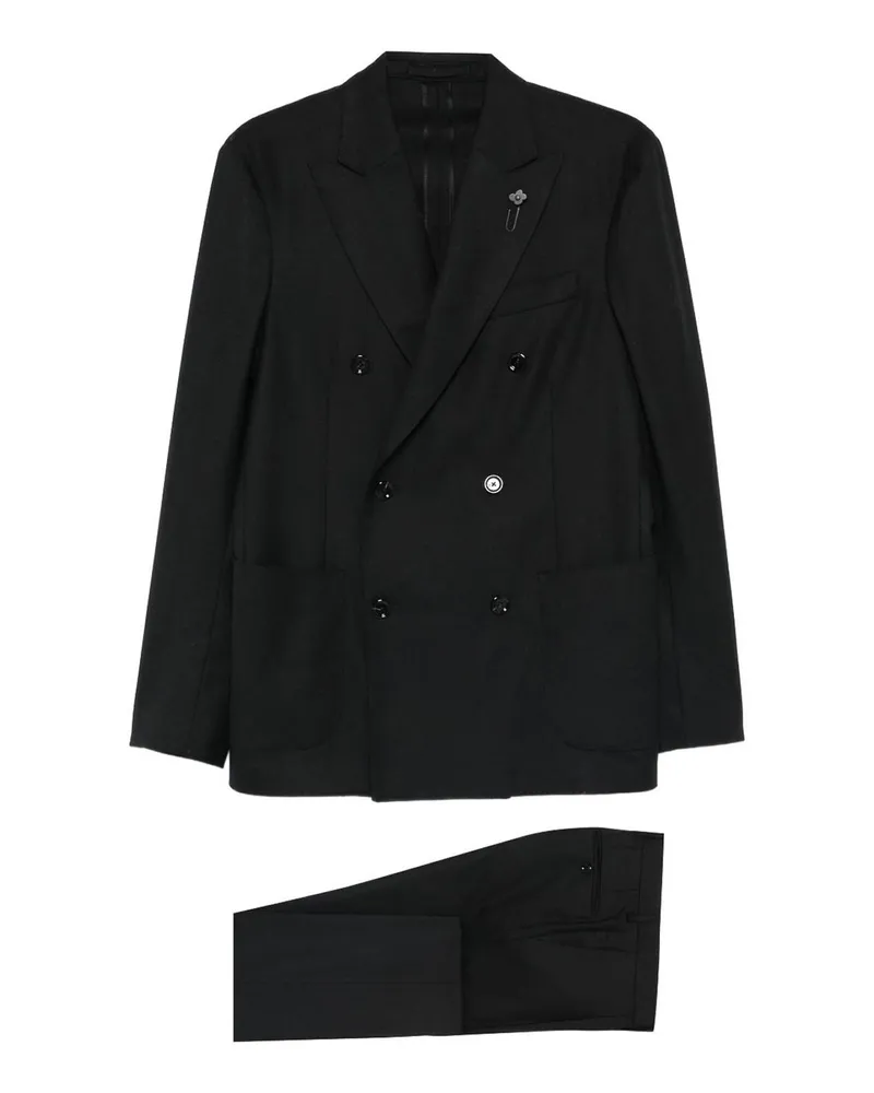 LARDINI Eleganter Anzug - Schwarz Schwarz