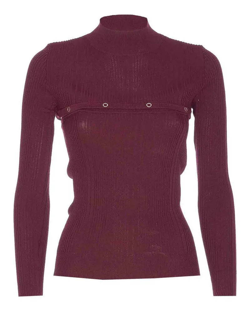 Patrizia Pepe Rollkragenpullover - Dunkelrot Dunkelrot