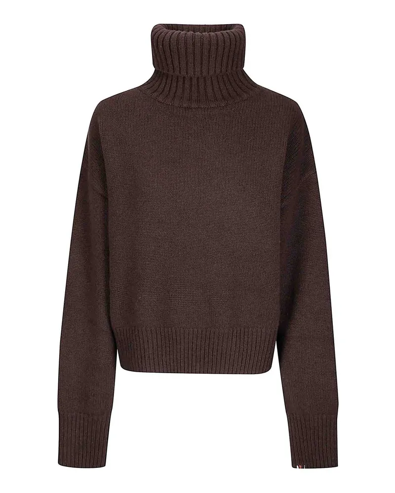 extreme cashmere Rundhalspullover - Dunkelbraun Dunkelbraun