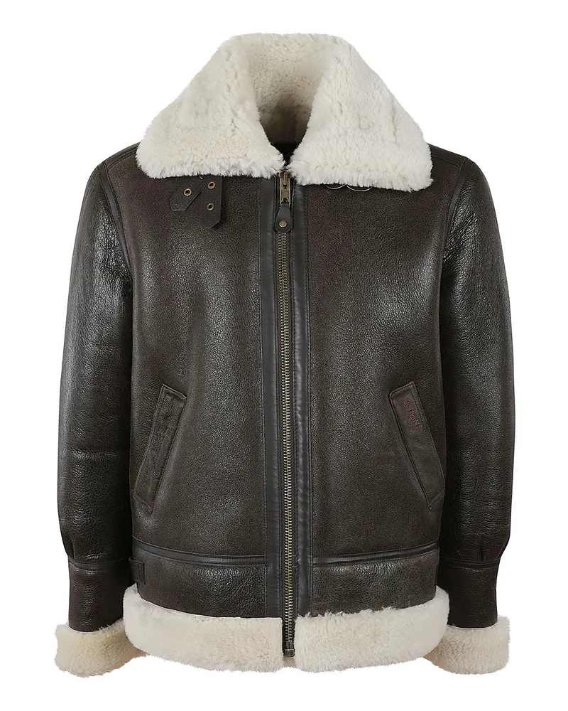Schott N.Y.C Lederjacke - Braun Braun
