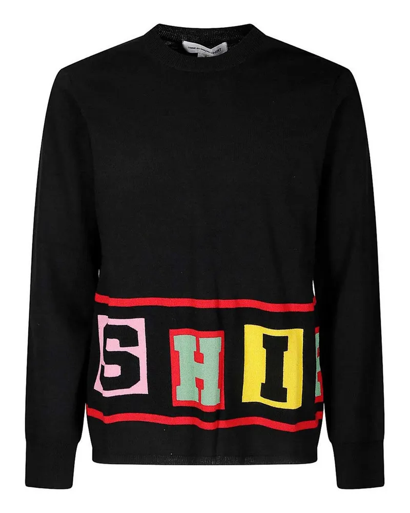 Comme des Garçons Rundhalspullover - Schwarz Schwarz