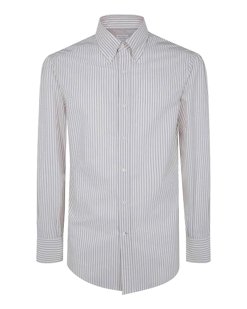 Brunello Cucinelli Hemd - Weiß Weiß