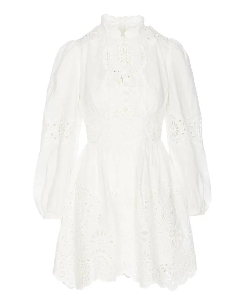 Zimmermann Kurzes Kleid - Weiß Weiß