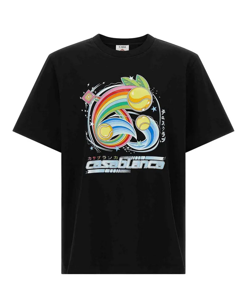 Casablanca Paris T-Shirt - Schwarz Schwarz