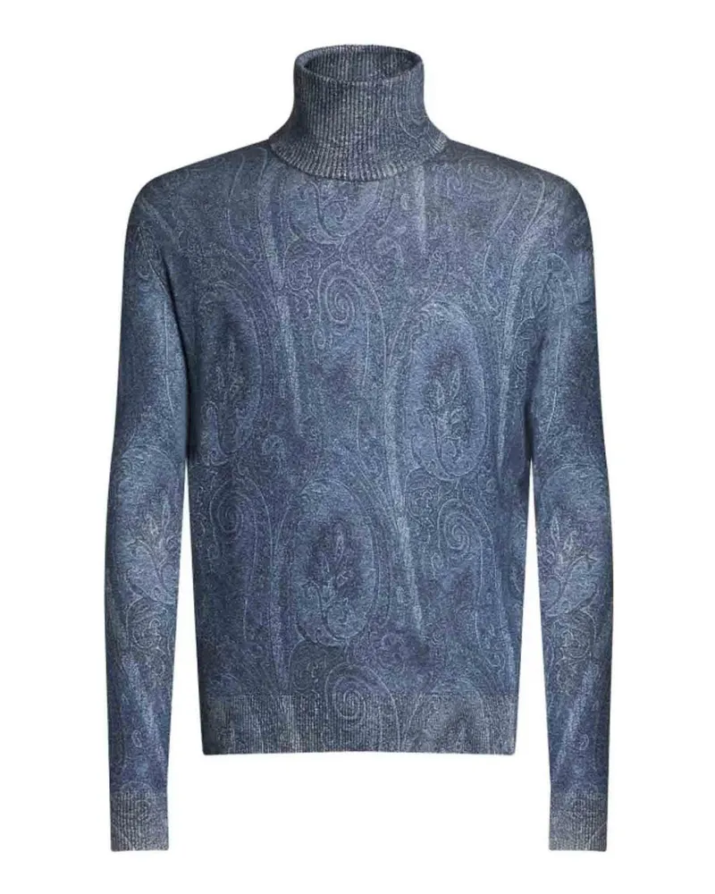 Etro Rundhalspullover - Blau Blau