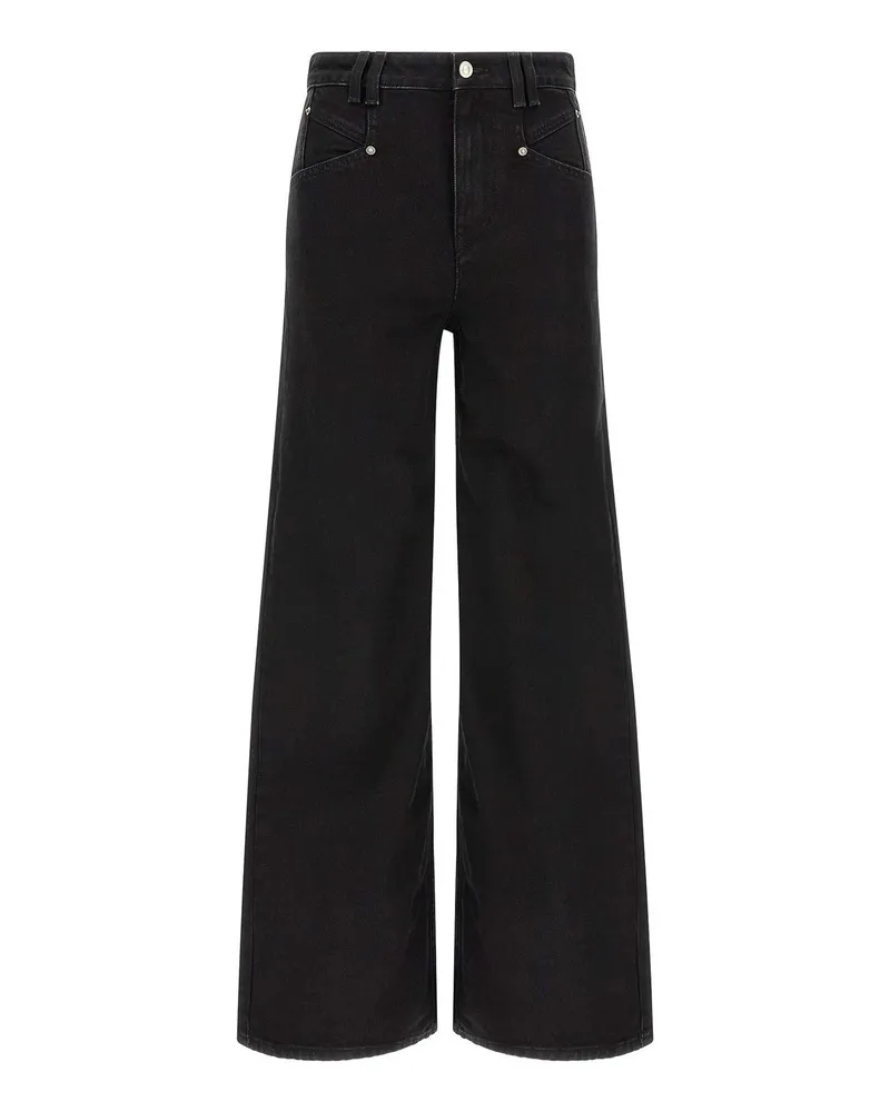 Étoile Isabel Marant Straight Leg Jeans - Schwarz Schwarz