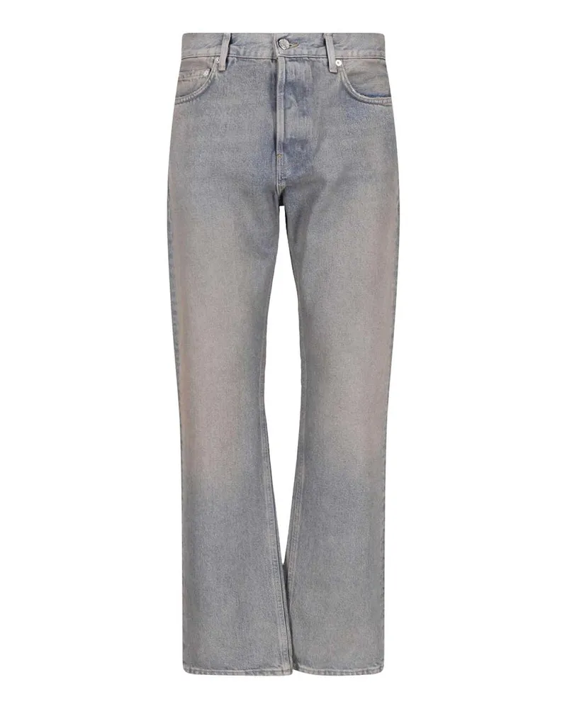 Haikure Straight Leg Jeans - Blau Blau