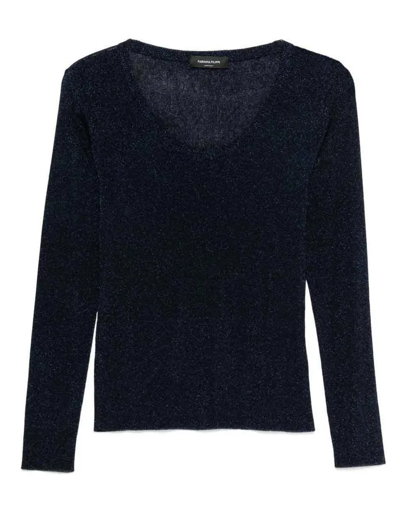 Fabiana Filippi Rundhalspullover - Blau Blau