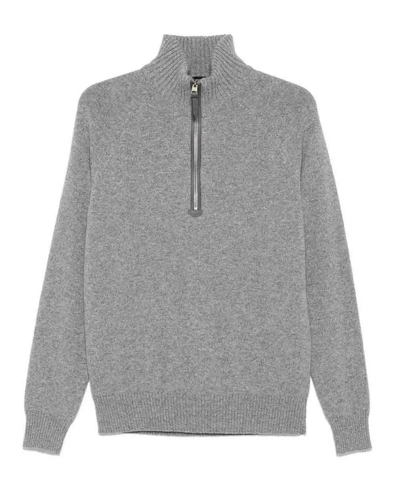 Tom Ford Rundhalspullover - Grau Grau