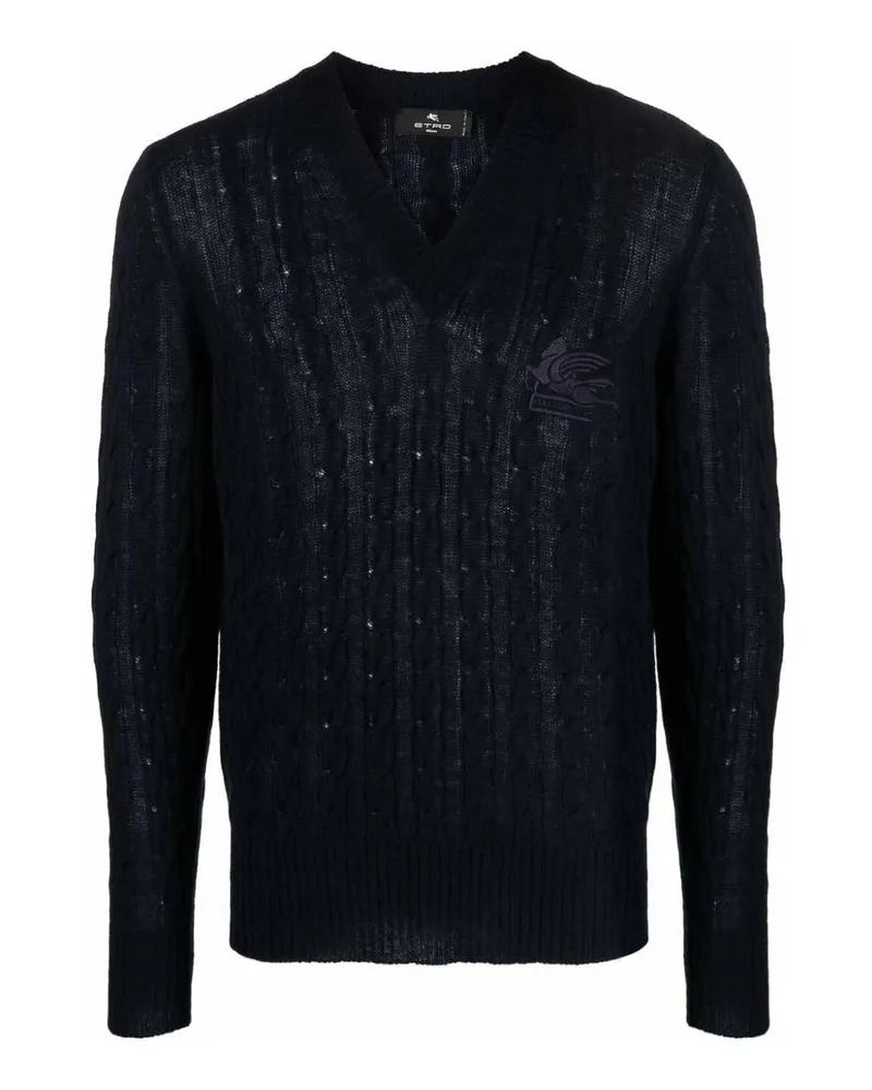 Etro U-Boot-Pullover - Schwarz Schwarz