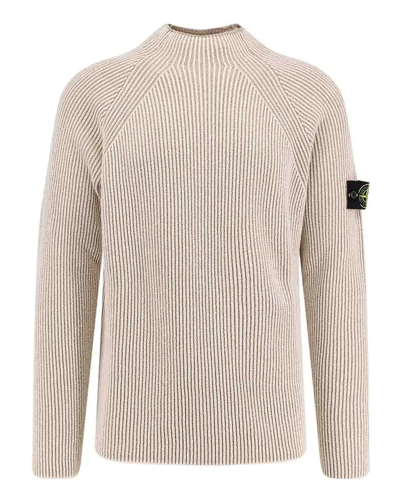 Stone Island U-Boot-Pullover - Weiß Weiß
