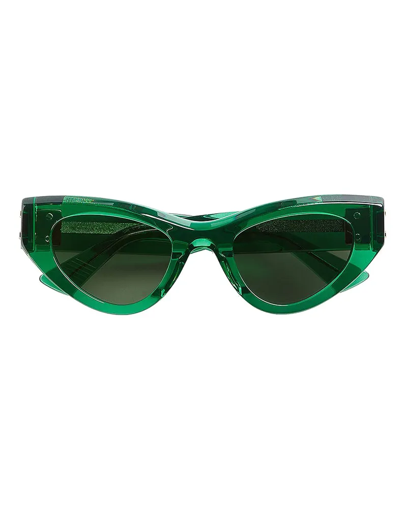 Bottega Veneta Sonnenbrille - Schwarz Grün