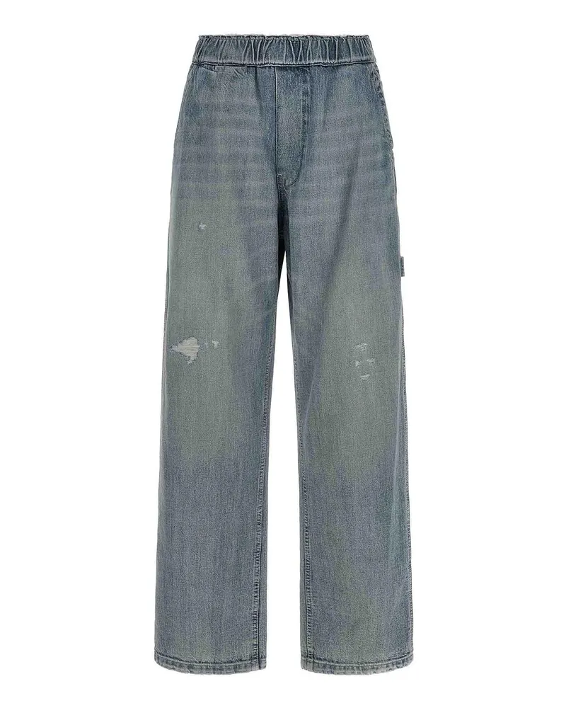 Maison Margiela Straight Leg Jeans - Hellblau Hellblau