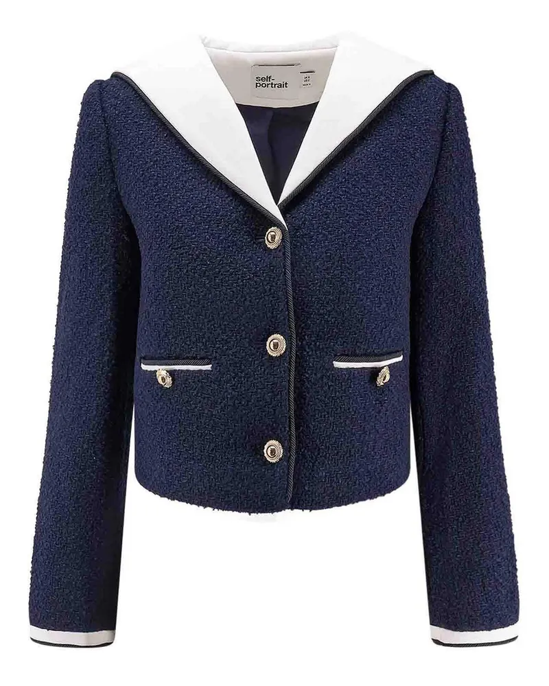 Self-Portrait Blazer - Blau Blau