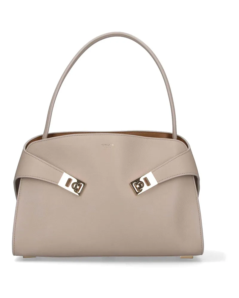 Ferragamo Shopper - Creme Creme