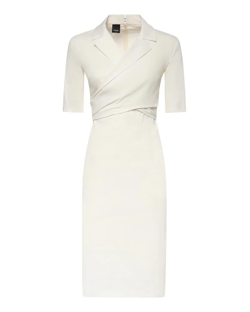 Pinko Knielanges Kleid - Weiß Weiß