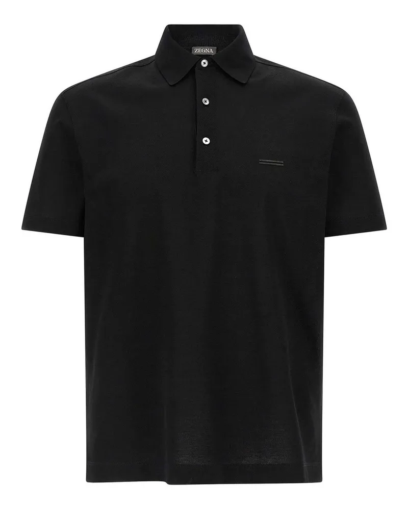 Ermenegildo Zegna Poloshirt - Schwarz Schwarz