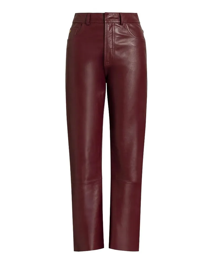 Alberta Ferretti Lederhose - Braun Braun