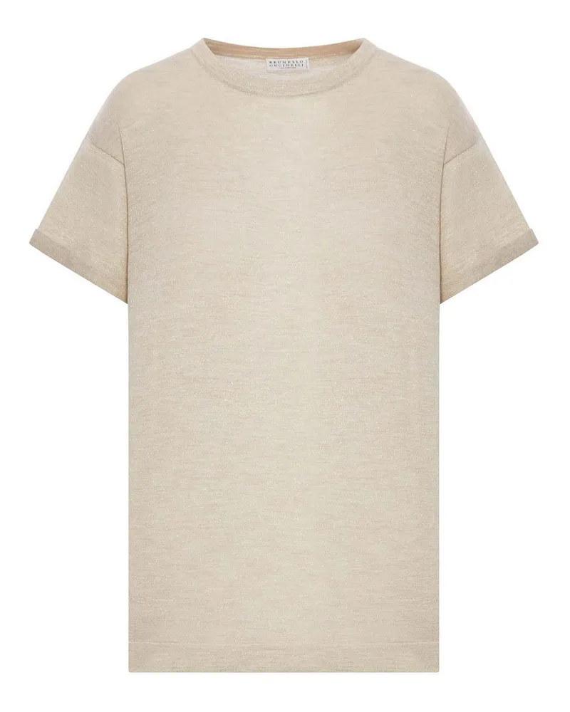 Brunello Cucinelli Rundhalspullover - Nude Nude