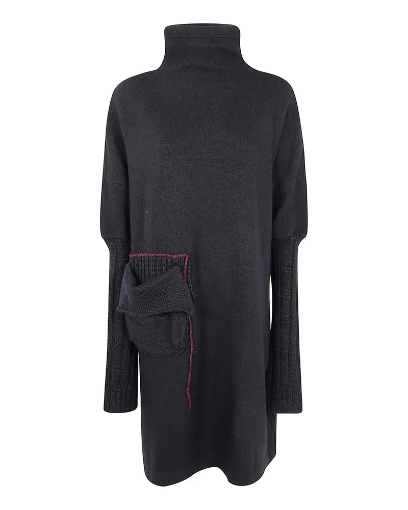 Yohji Yamamoto Rollkragenpullover - Schwarz Schwarz