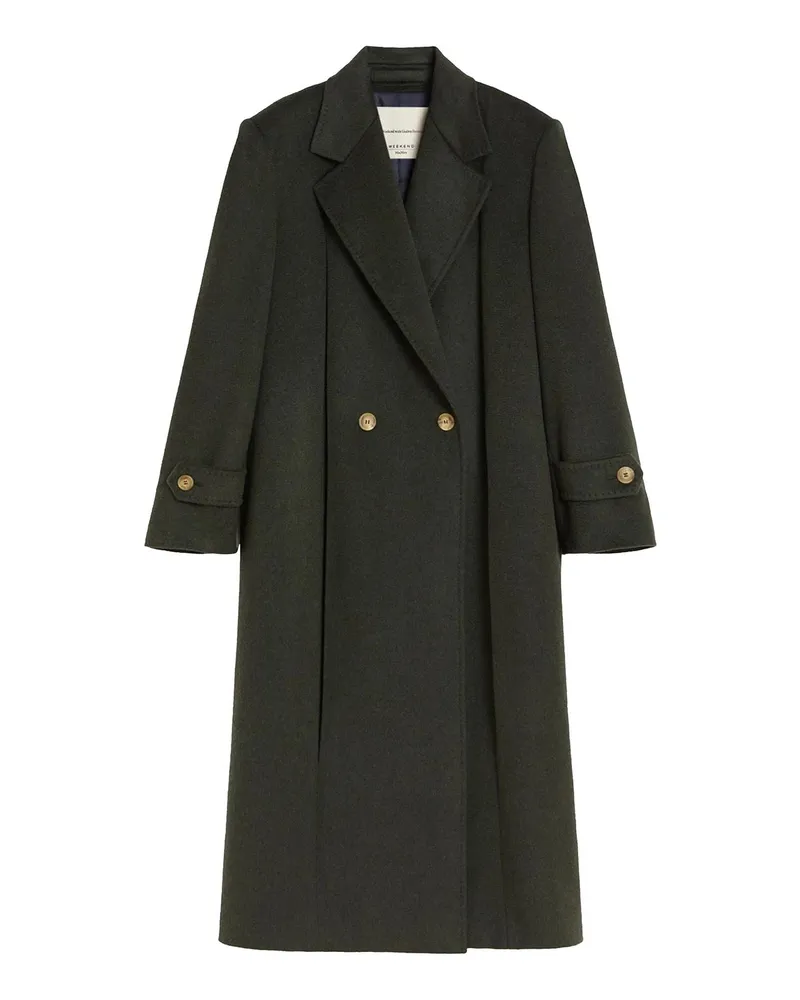 Max Mara Knielanger Mantel - Grün Grün
