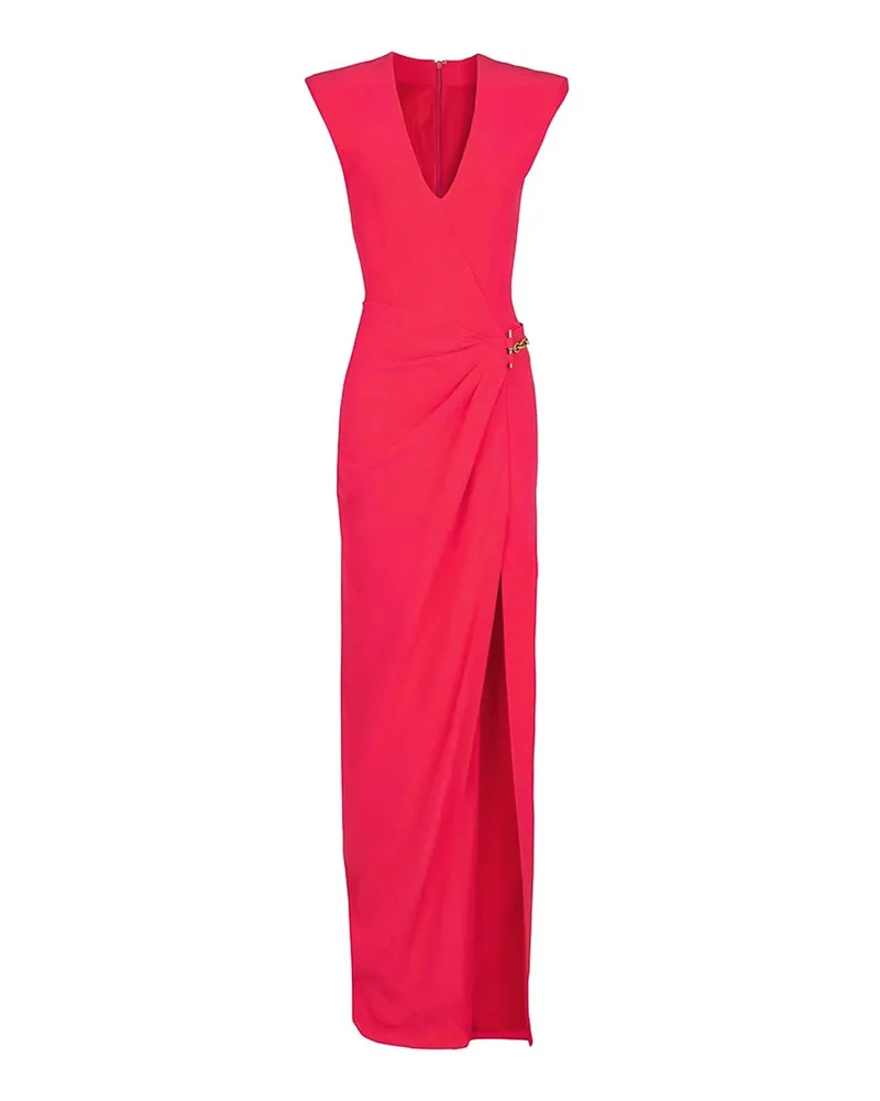 Balmain Knielanges Kleid - Rot Rot