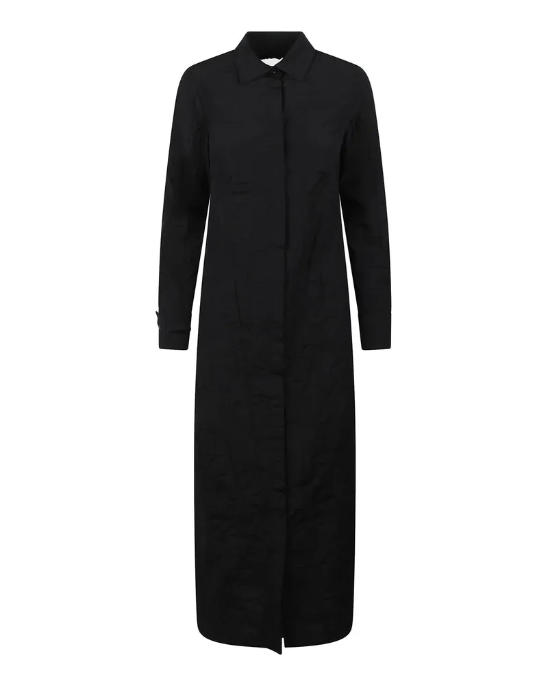 Max Mara Knielanges Kleid - Schwarz Schwarz