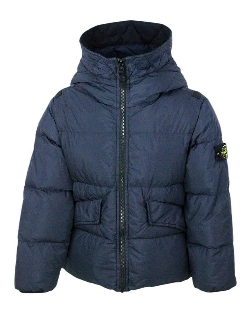 Stone Island Kurzer Mantel - Blau Blau