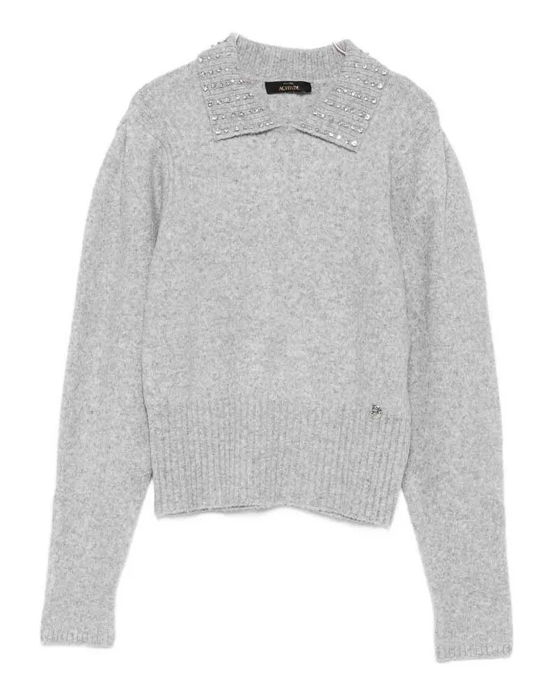 Twin-Set U-Boot-Pullover - Grau Grau