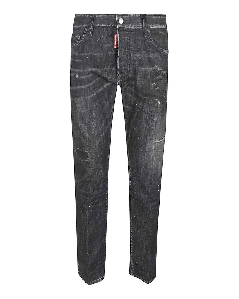 Dsquared2 Straight Leg Jeans - Schwarz Schwarz