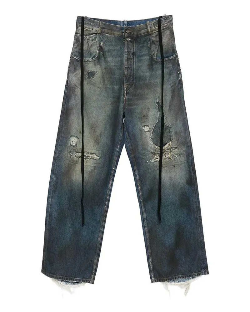 Ann Demeulemeester Schlagjeans - Blau Blau