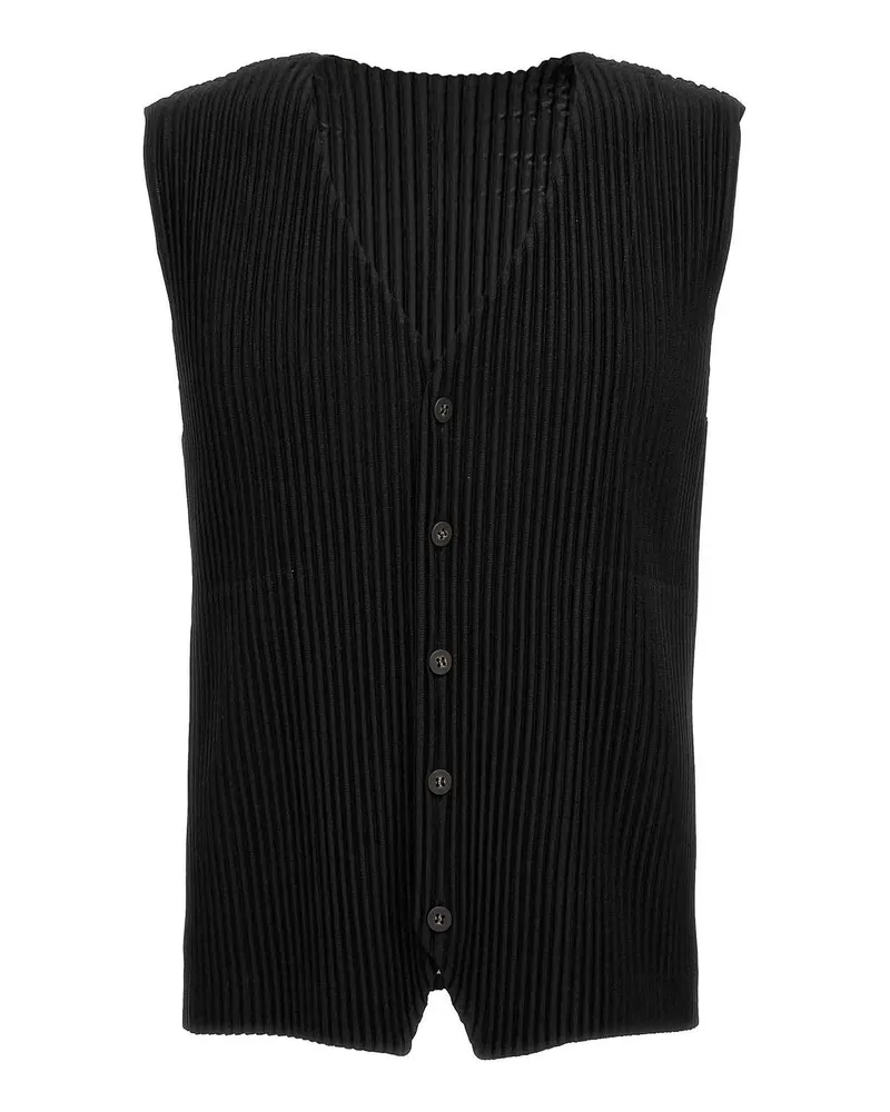 Issey Miyake Weste - Schwarz Schwarz