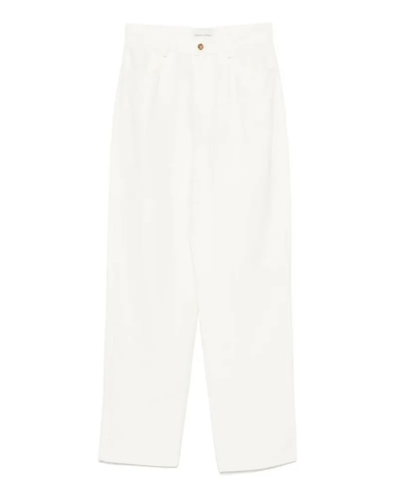 Loulou Studio Casual Hose - Weiß Weiß