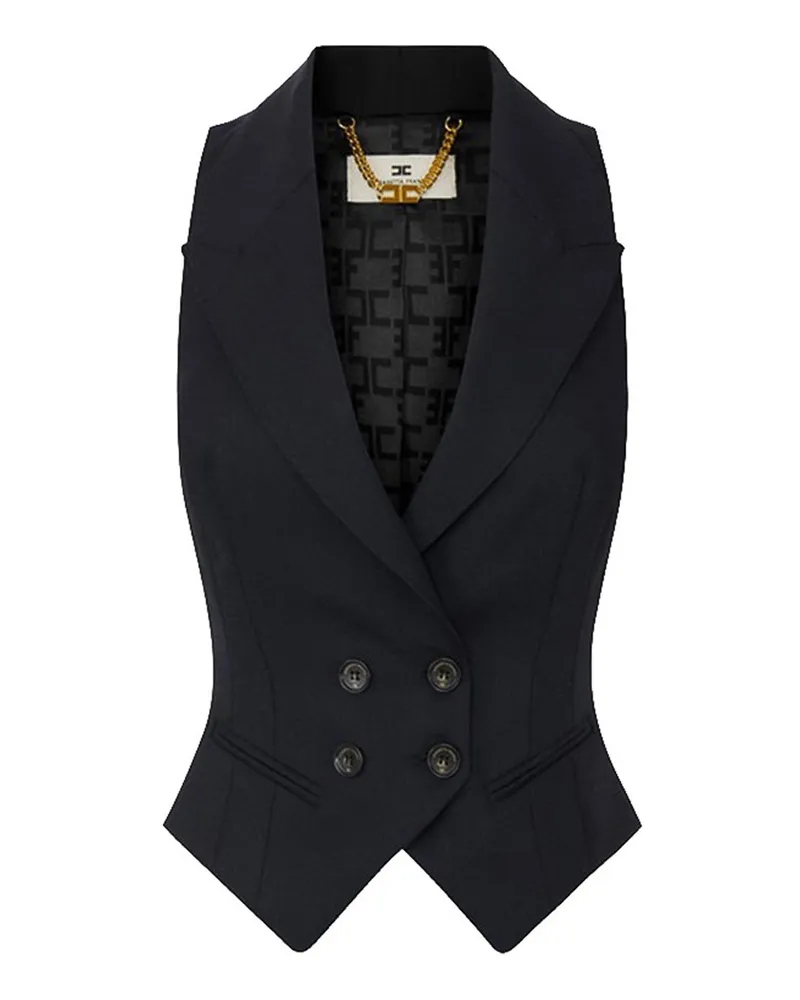 Elisabetta Franchi Weste - Schwarz Schwarz