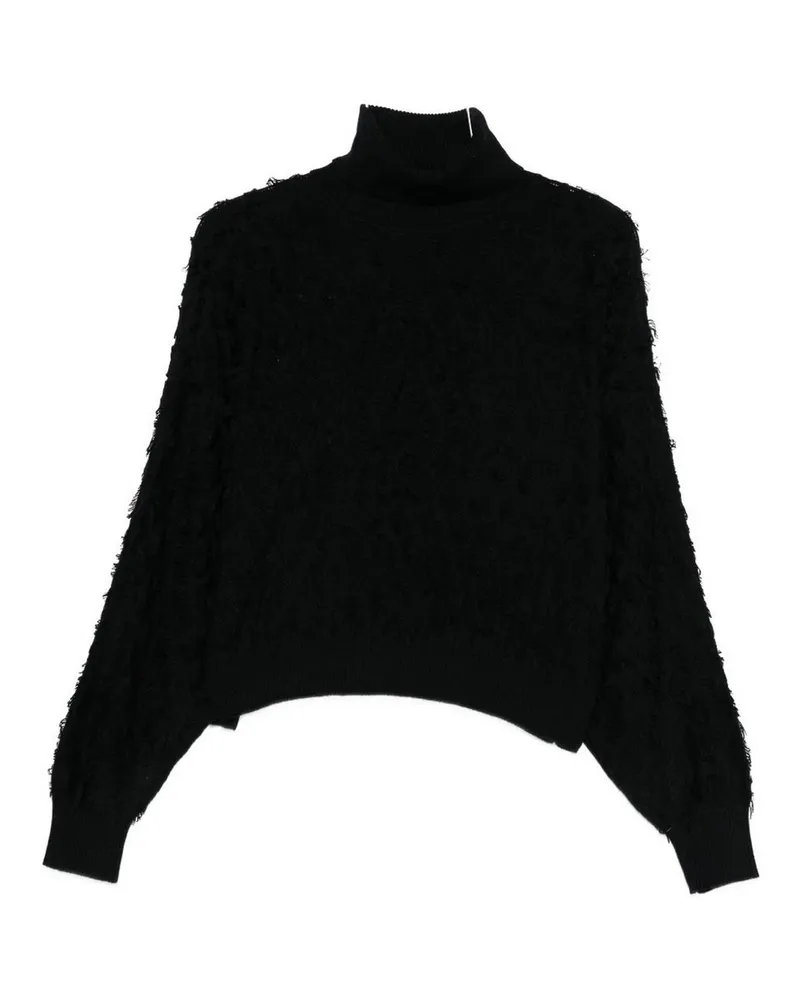 Twin-Set Rollkragenpullover - Schwarz Schwarz