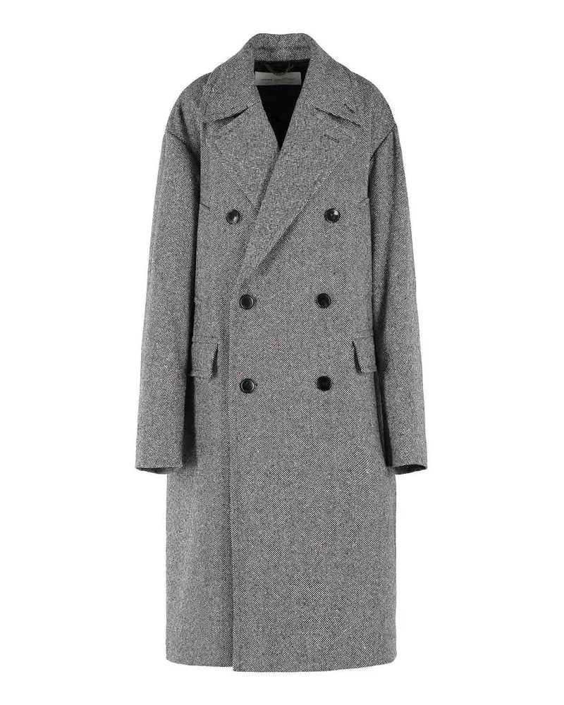 Dries van Noten Langer Mantel - Grau Grau