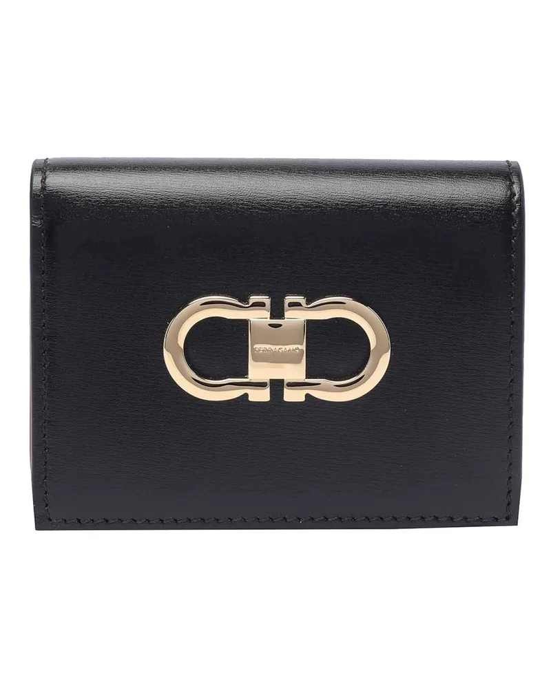 Ferragamo Portemonnaie - Schwarz Schwarz