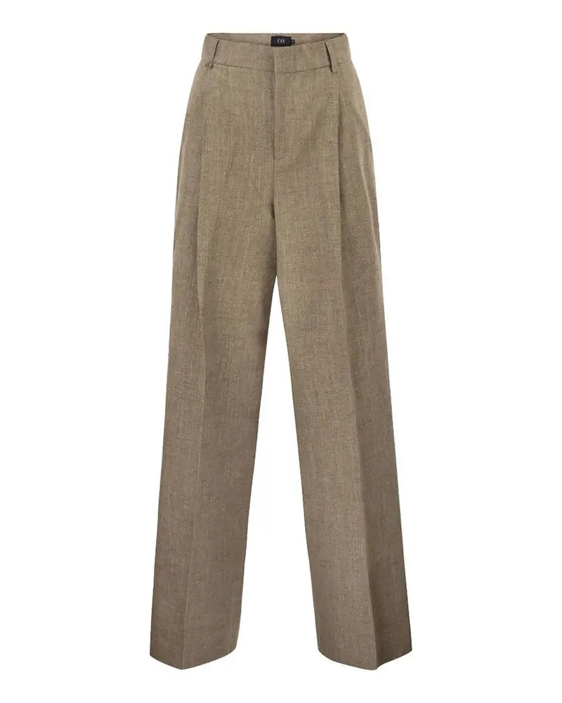 Fay Casual Hose - Taupe Taupe